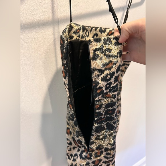 Urban Outfitters Cheetah Print Mini Dress XS NWT Brown Black - Picture 8 of 8